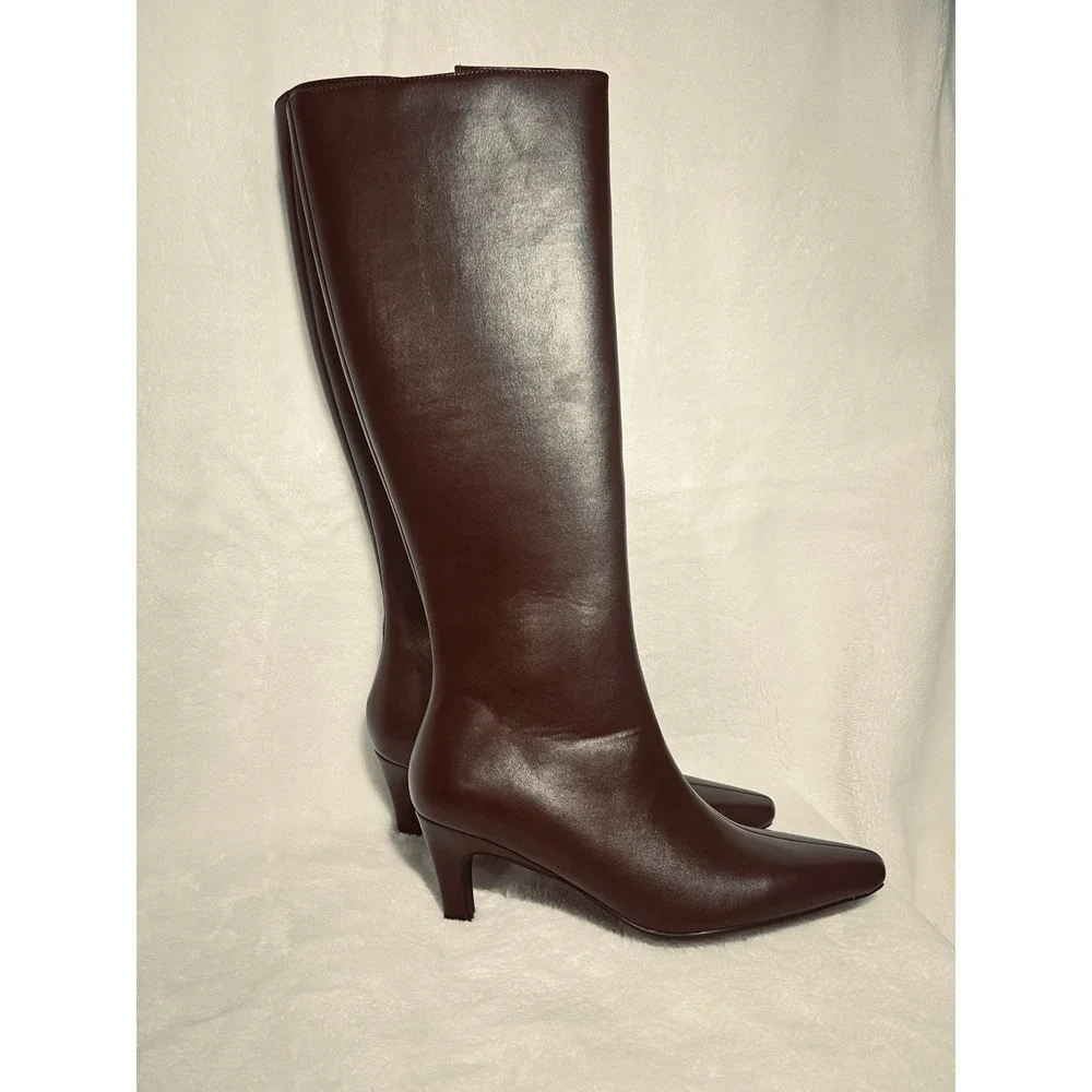French Connection Becky Kitten Heel Boots Women's Size 7– Full Zip Never worn